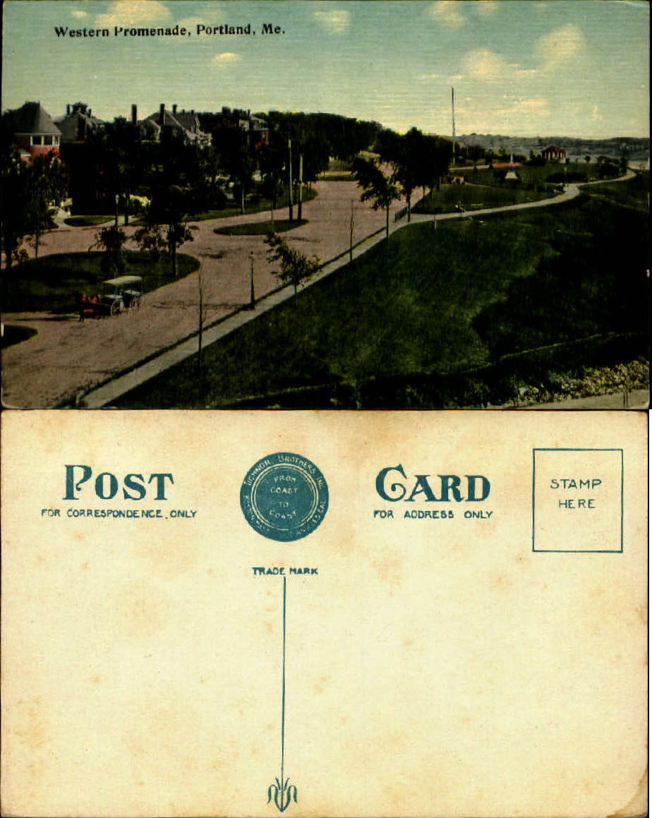 Western Promenade Portland Maine ME ca. 1910