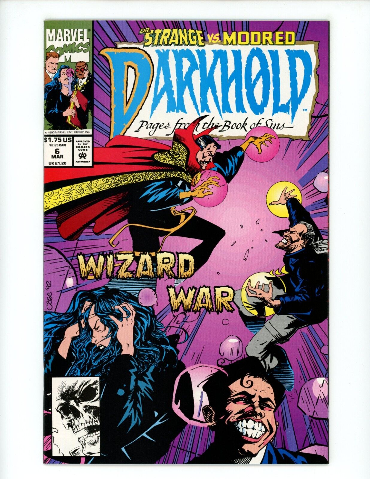 Darkhold Pages from Book of Sins #6 Comic Book 1993 VF/NM Doctor St Marvel