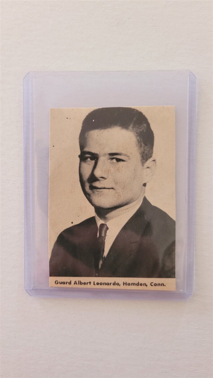Albert Leonardo Hamden Connecticut High School 1963 Football Player Panel