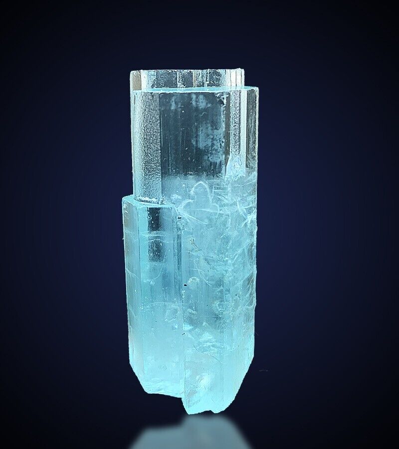 Gorgeous Blue Aquamarine Cluster Crystal , Terminated Aquamarine Crystal ~25.3 G