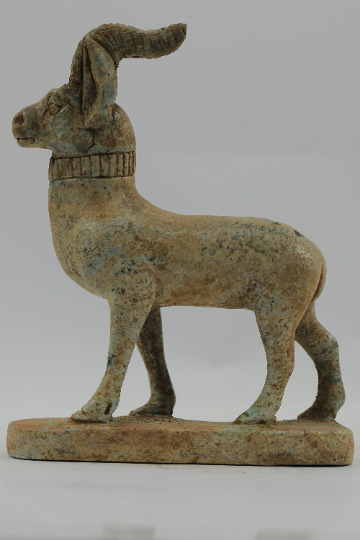 Vintage KHNUM god of fertility - made of the Strong granite stone