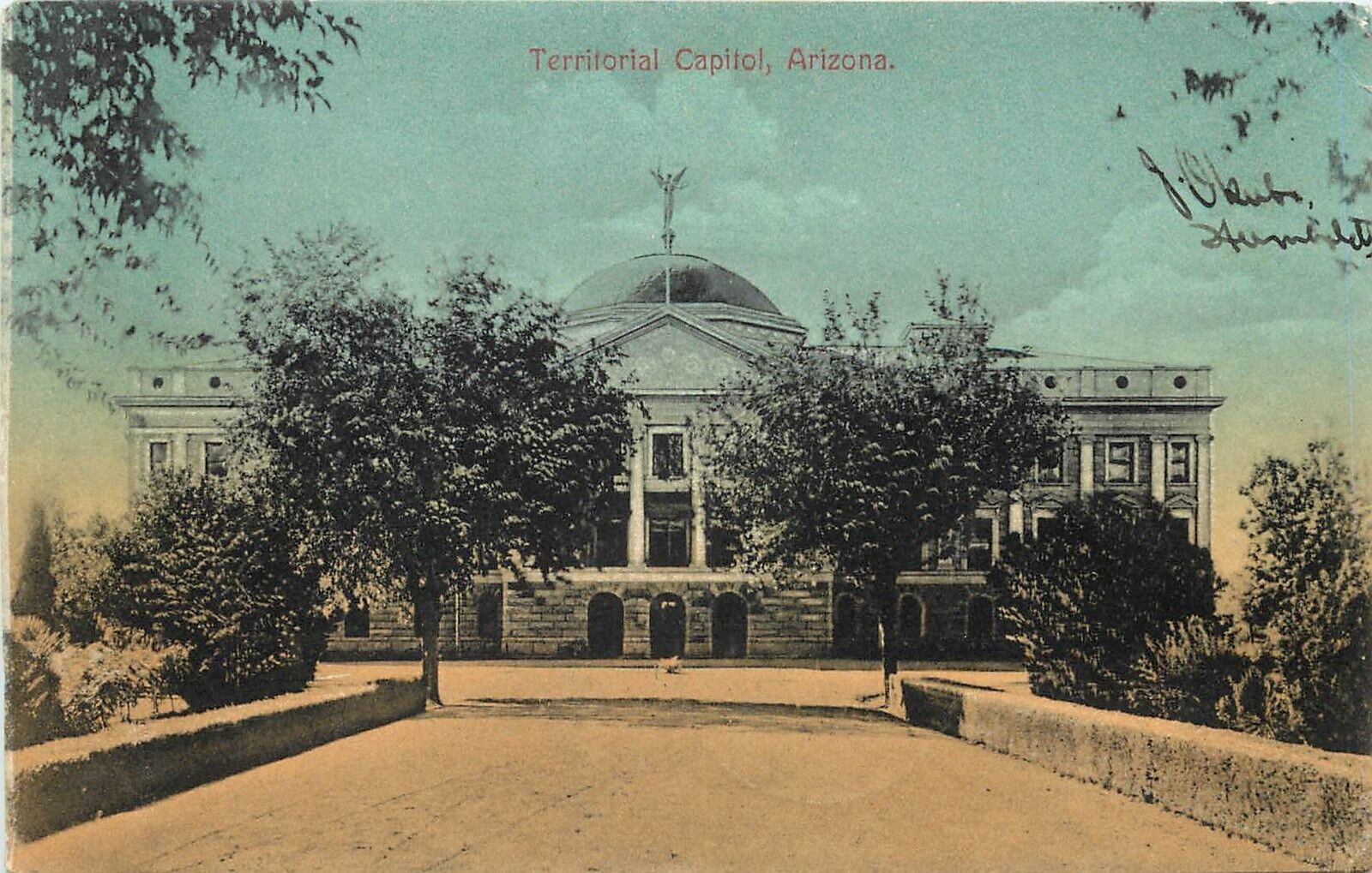 c1907 Printed Postcard; Territorial Capitol, Phoenix Arizona Yavapai County AZ