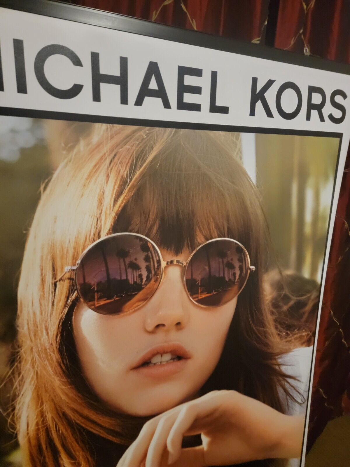 MICHAEL KORS Large Double-Sided Vinyl Store Banner Poster MK Sunglasses 54\
