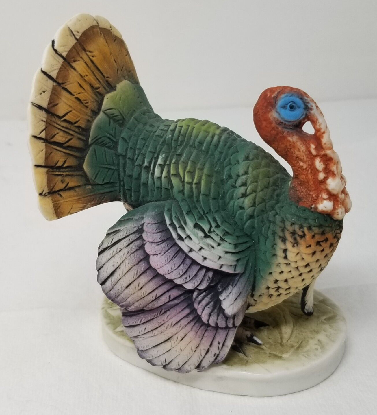 Turkey Bird Figurine Lefton Japan Handcrafted Full Plumage Rural Vtg