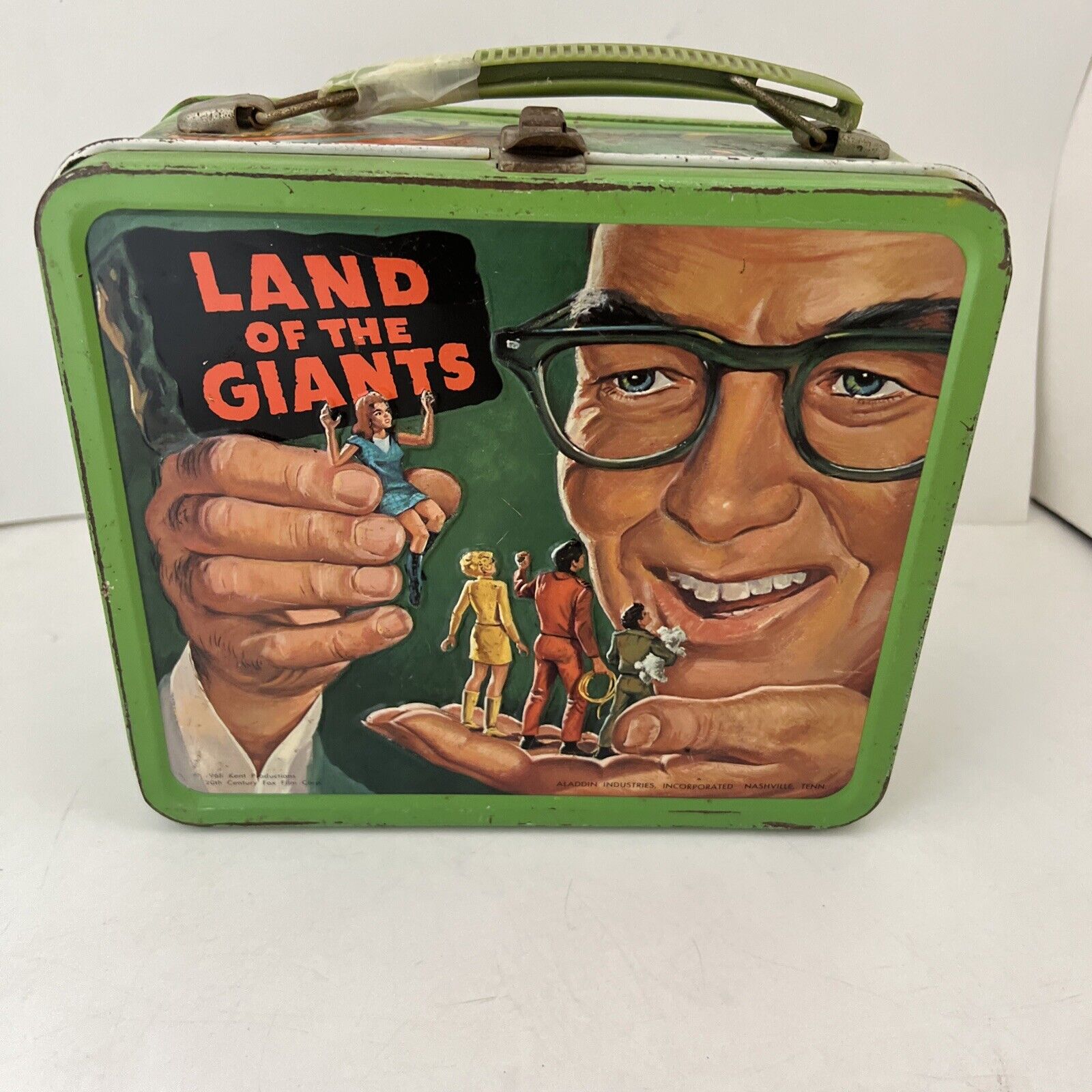 Vintage Land of the Giants Metal Embossed Lunchbox by Aladdin, No Thermos. ~1968