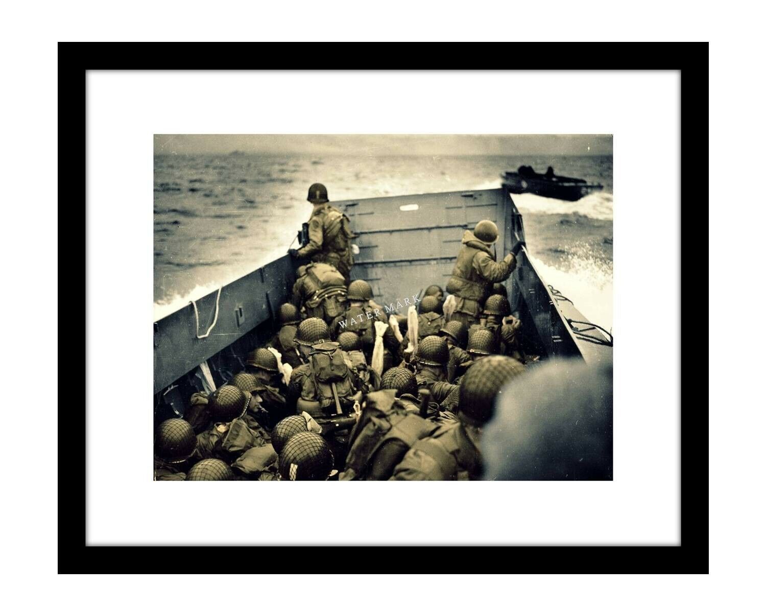Normandy Invasion 8x10 photo print WWII D-Day Omaha Beach ARMY military WW2