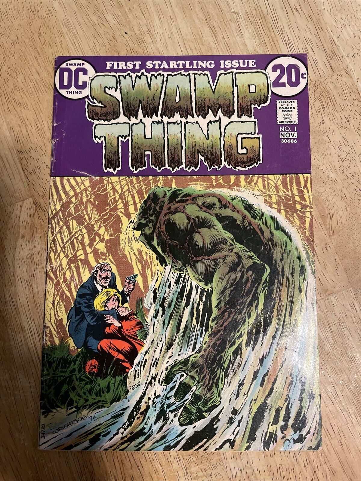 Swamp Thing #1 DC 1972 First series, Wrightson art