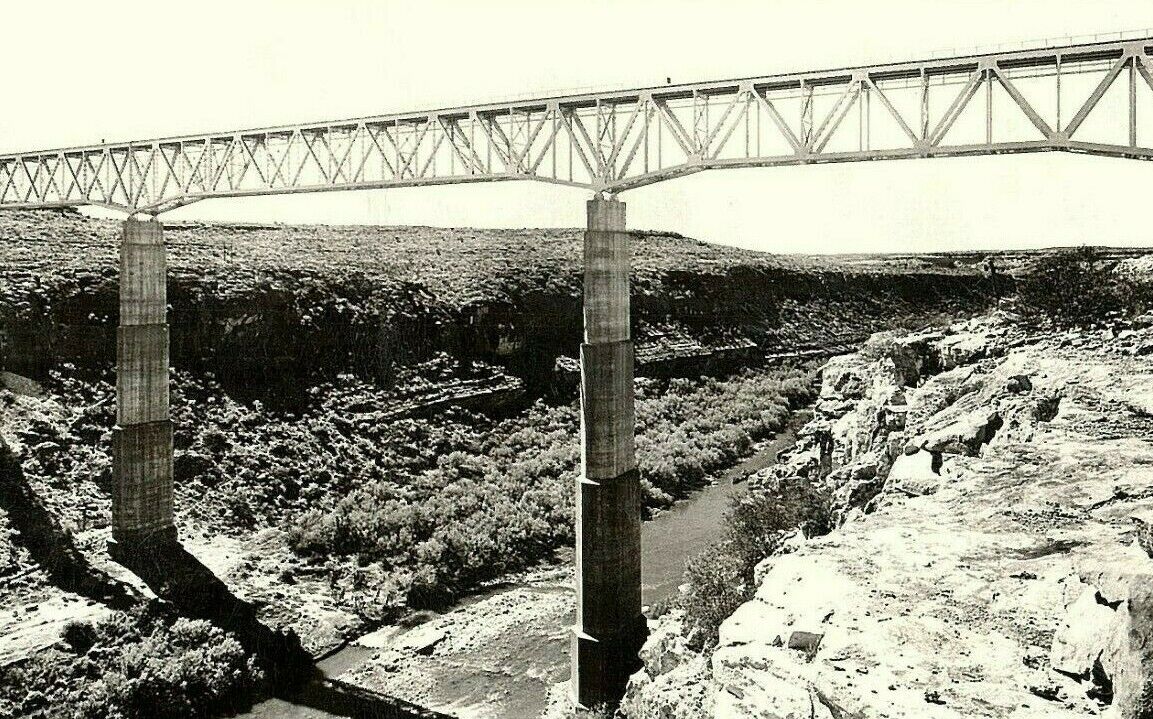 1930-50 Rppc Pecos High Bridge Height 335 Ft. Completed Dec. 1944 Real Photo TX