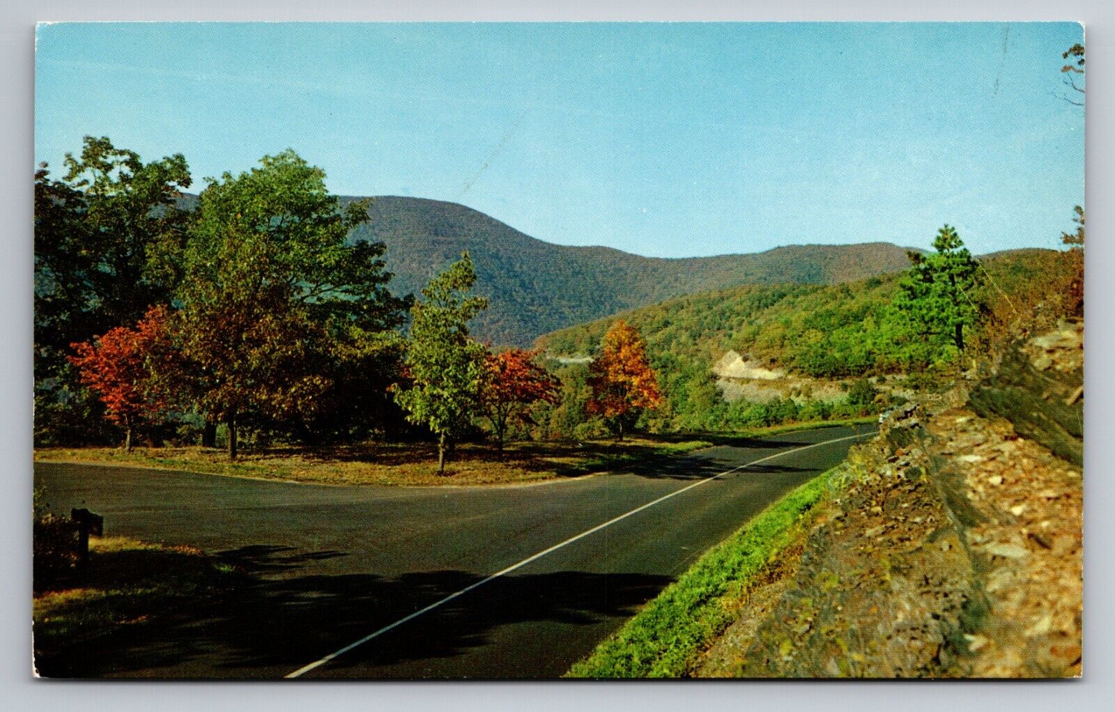 Skyline Drive Shenandoah National Park Virginia Vintage Unposted Postcard