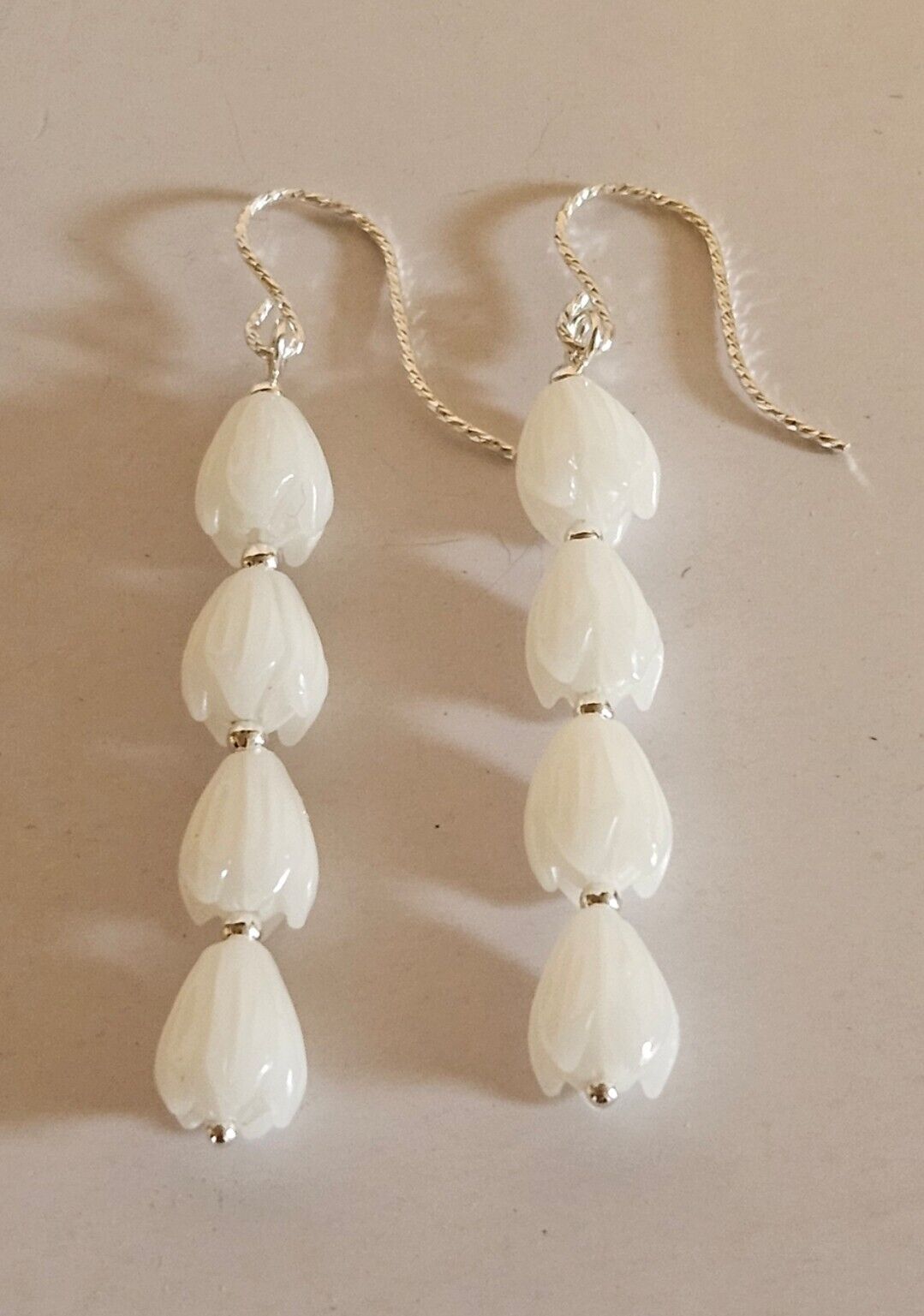 Hawaiian White  Pikake Earrings