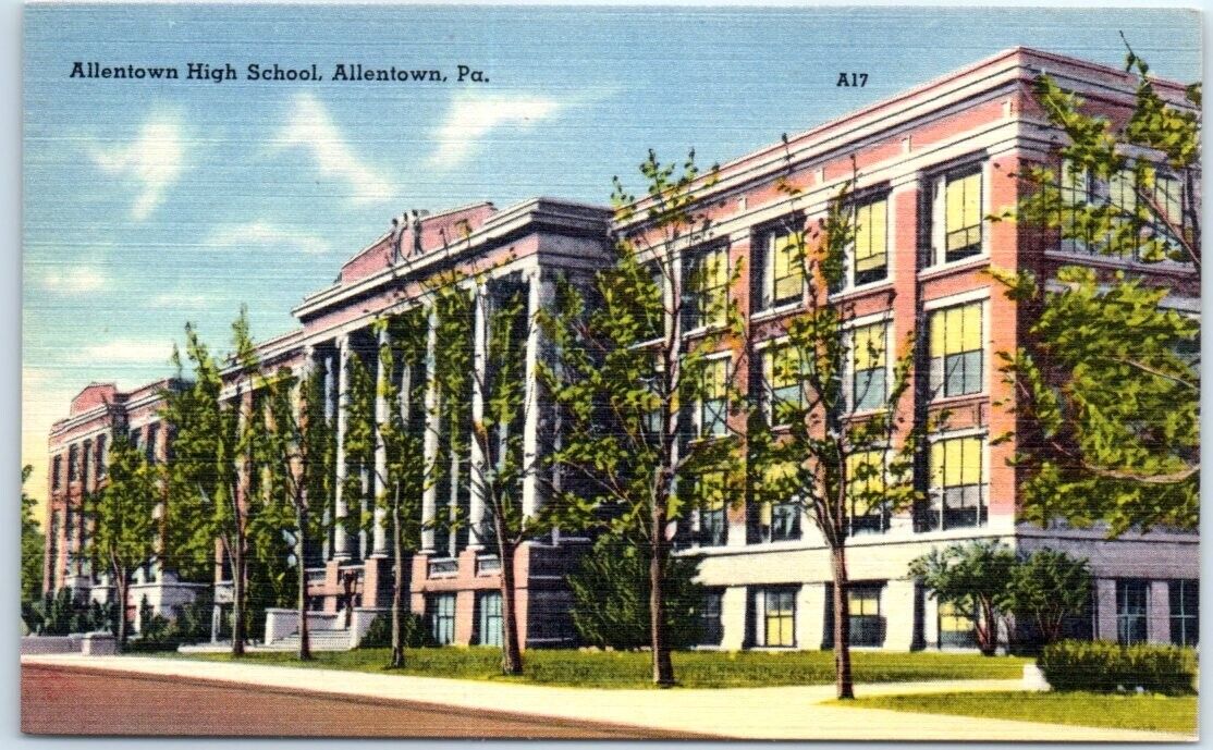 Postcard - Allentown High School - Allentown, Pennsylvania