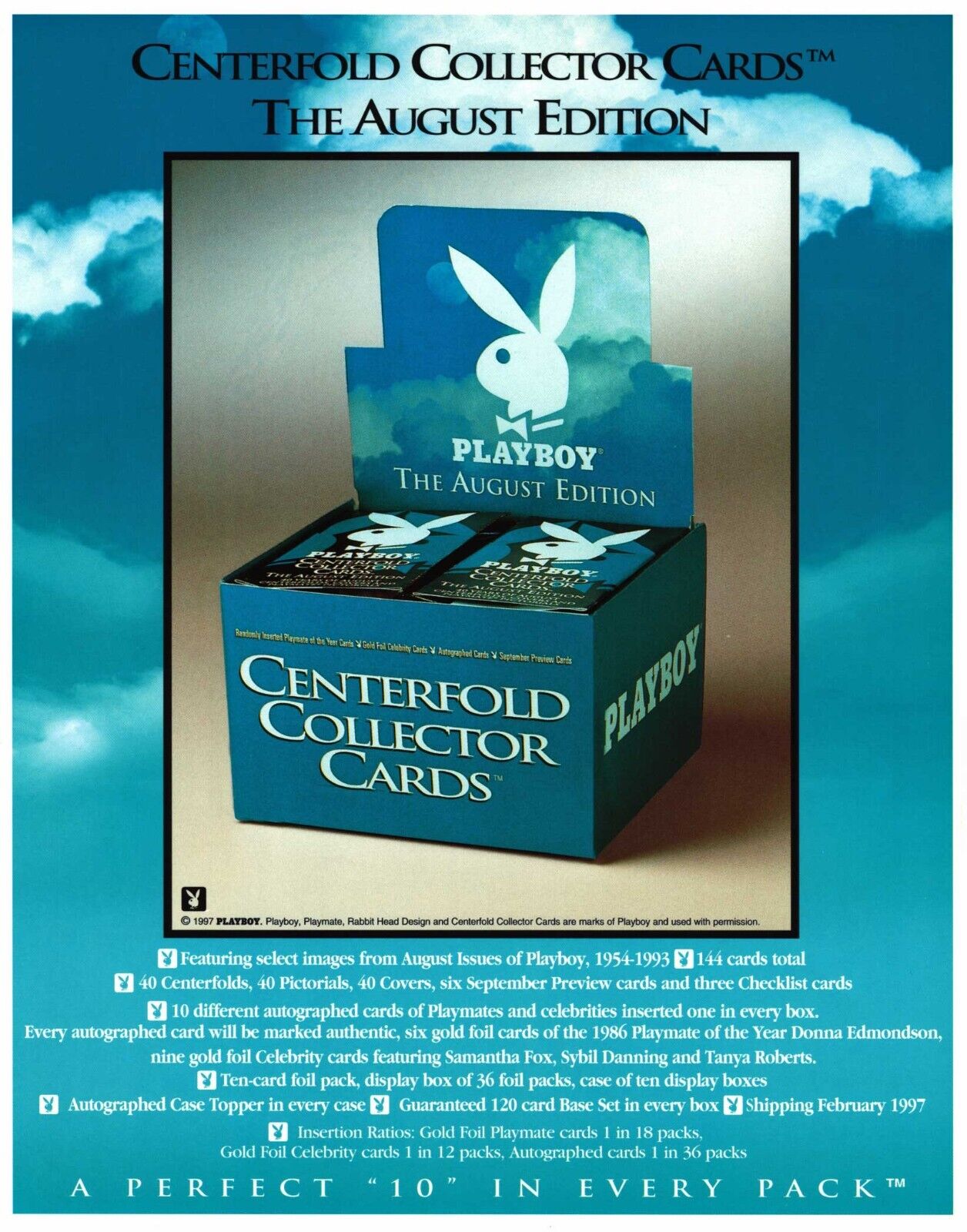 Playboy - August Edition Sell Sheet  [8 1/2\