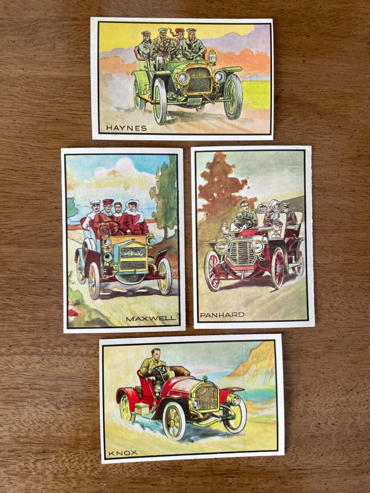 BOWMAN ANTIQUE AUTO TRADING CARS - LOT of 4 - HAYNES - KNOX - MAXWELL - PANHARD