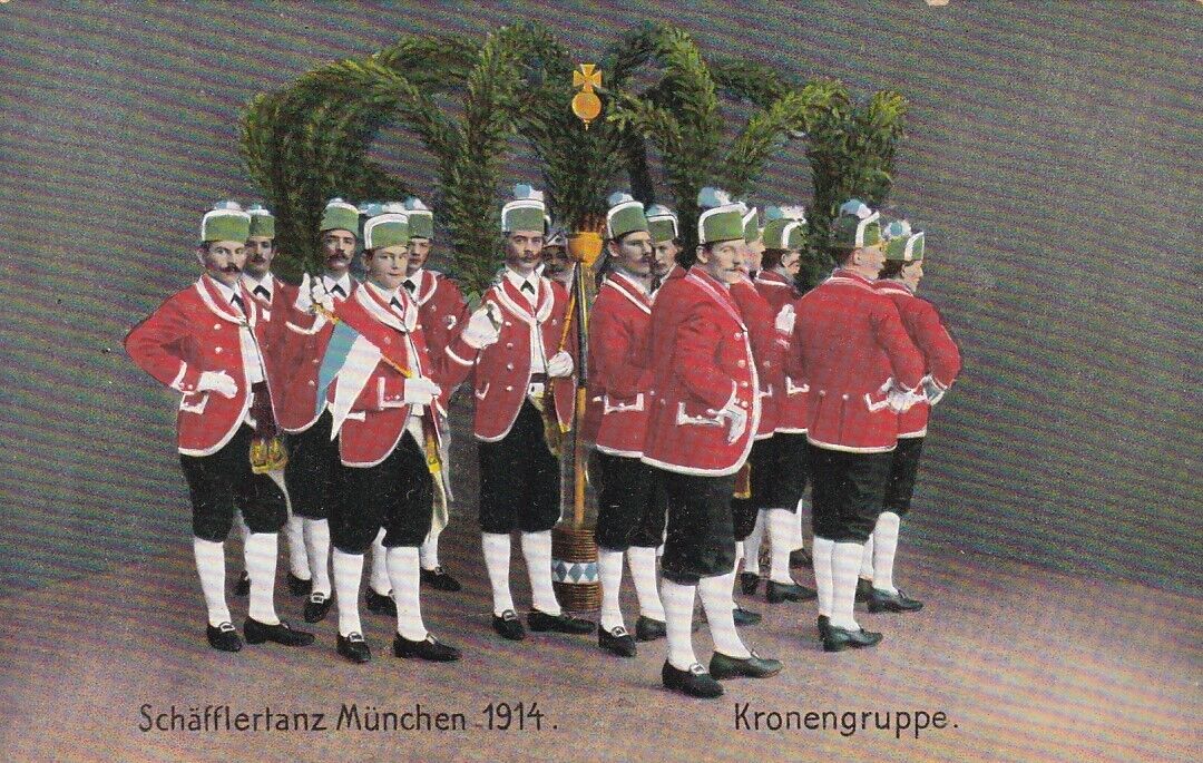 Munich, Germany, 1914, Crown Group, Schafflertanz Munchen, Kronengruppe,Unused