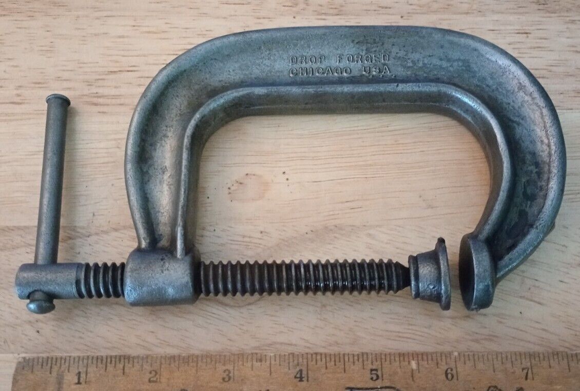 Vintage Armstrong # 403 Heavy Duty C-Clamp Forged In USA