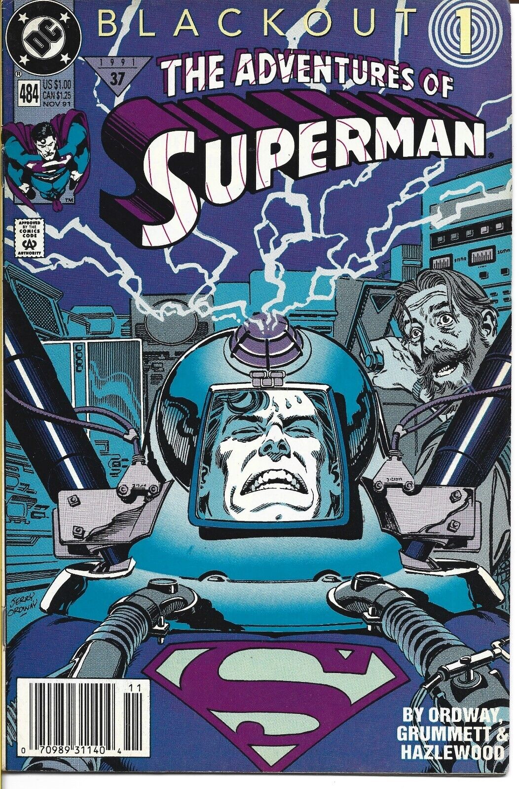 THE ADVENTURES OF SUPERMAN #484 DC COMICS 1991 BAGGED AND BOARDED