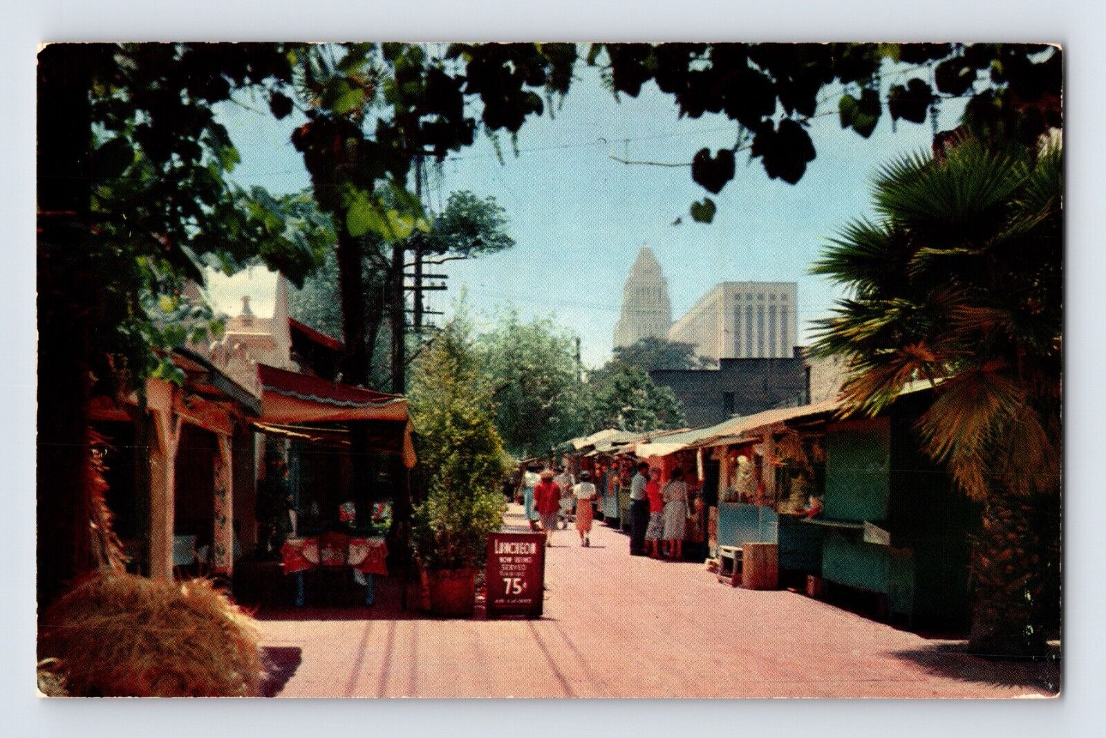 Postcard California Los Angeles CA Olvera Street 1960s Unposted Chrome
