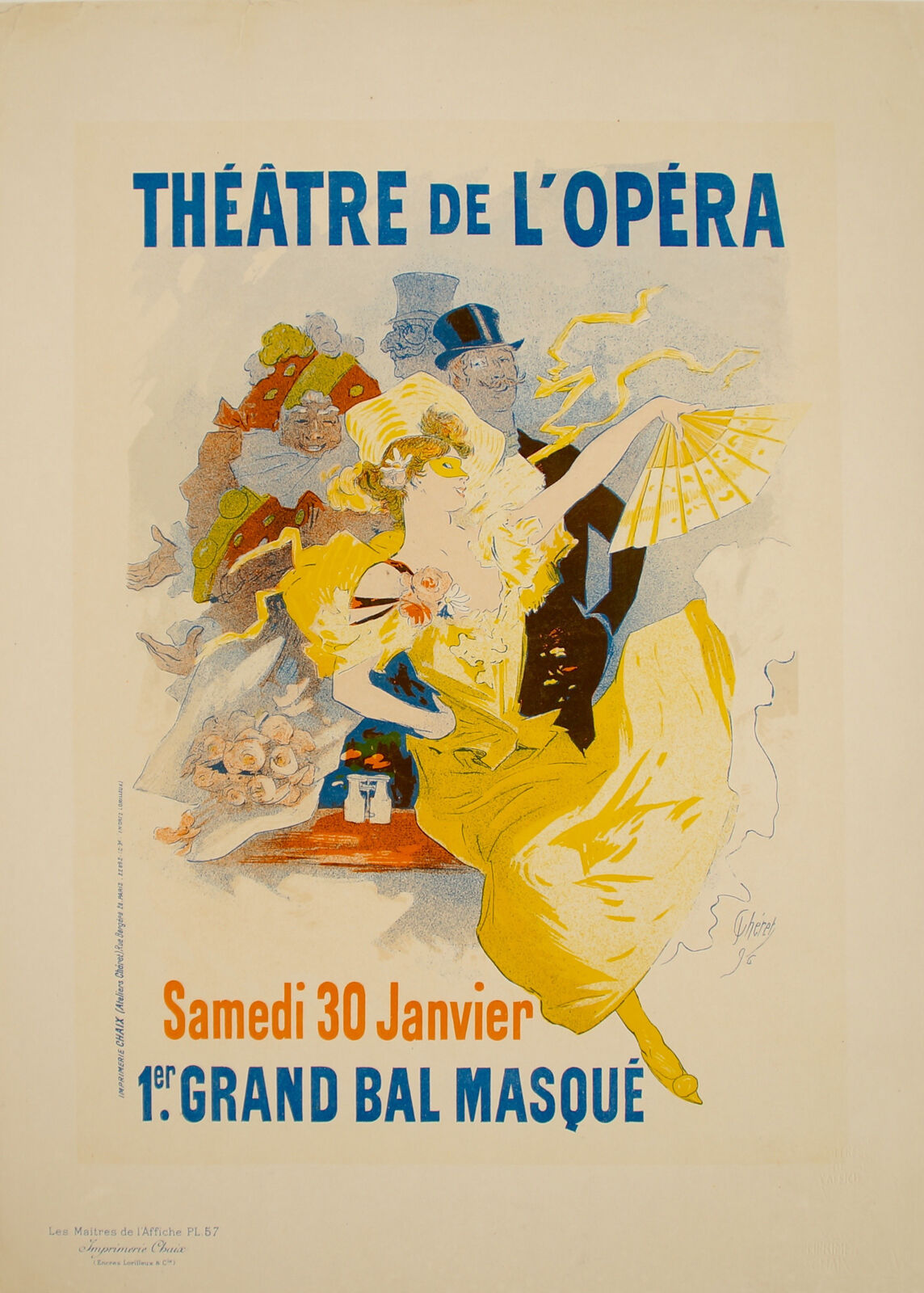 Original Poster Maitre de l\'Affiche PL 57 -  Théâtre de L\'opéra - Jules Cheret