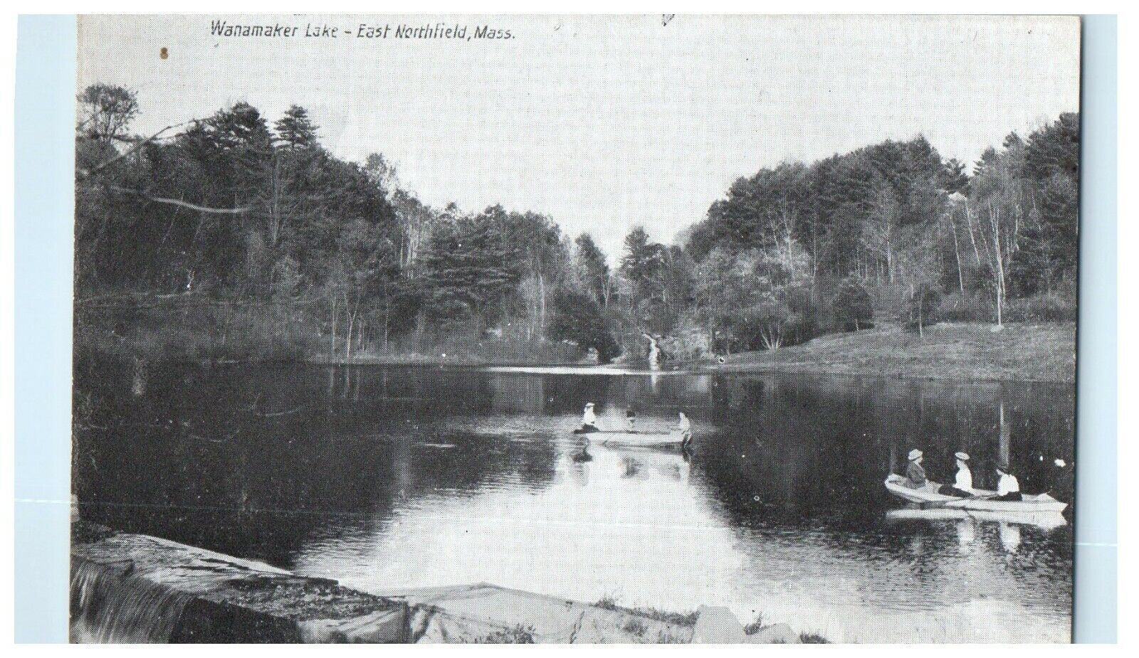 1911 Wanamaker Lake, East Northfield Massachusetts MA Postcard