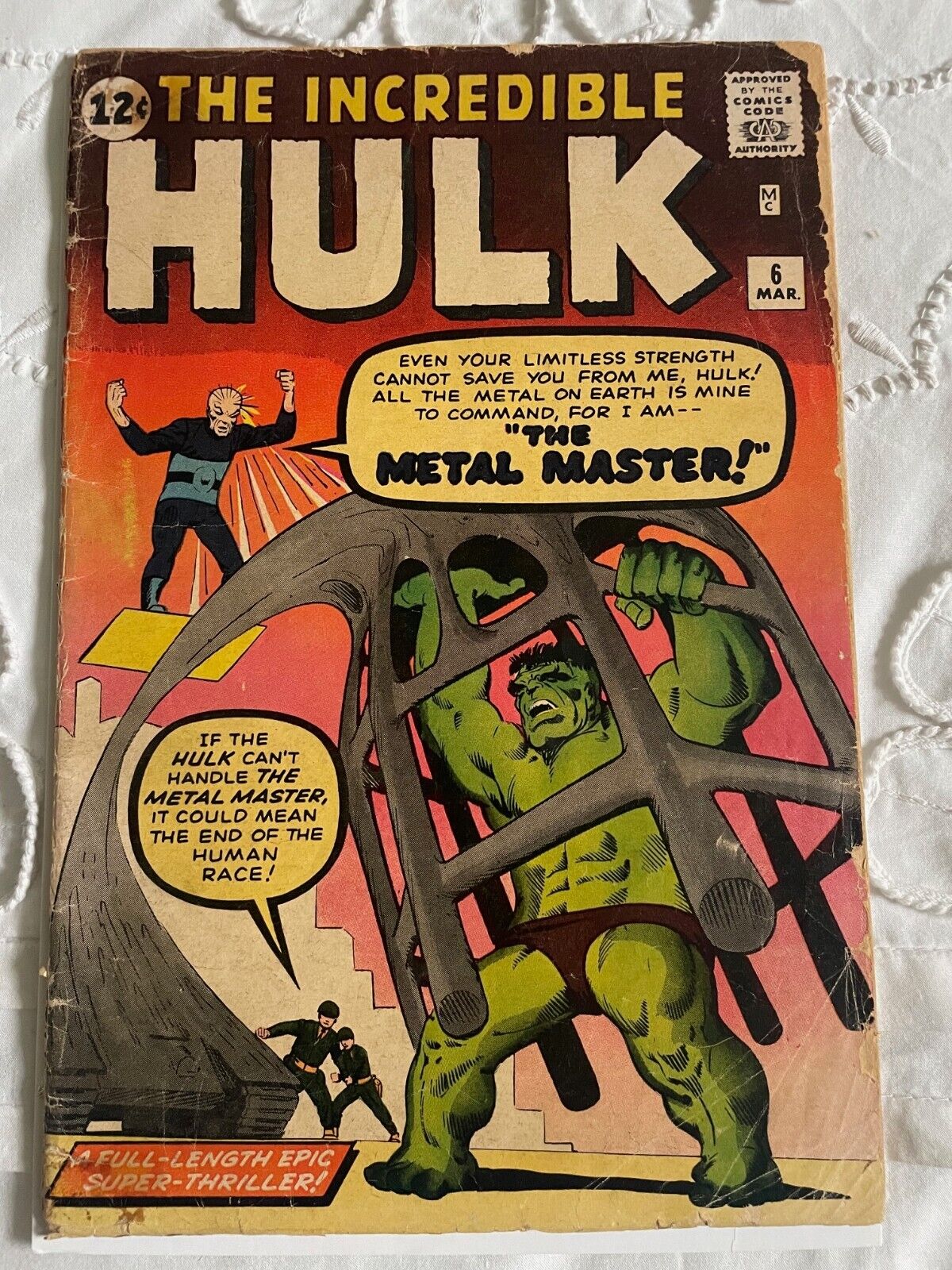 The Incredible Hulk #6 March 1963  1st app Teen Brigade, Last Issue