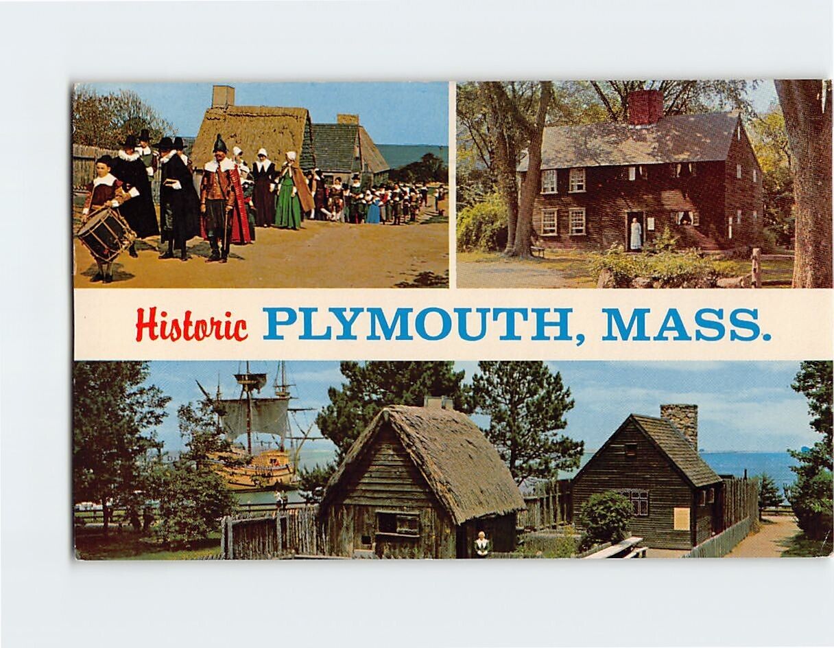 Postcard Historic Plymouth, Massachusetts