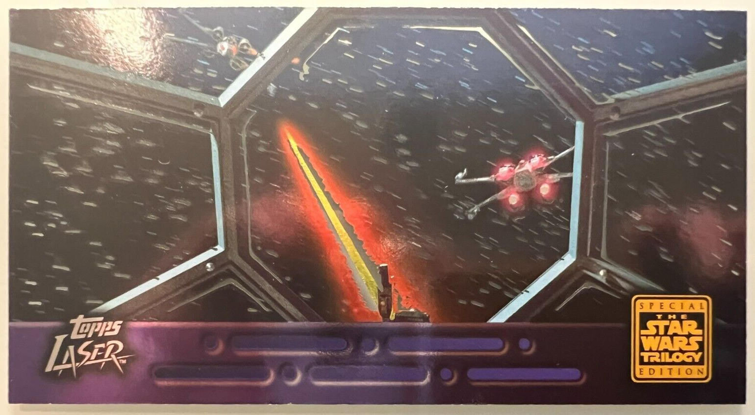 1997 Topps Laser Star Wars Trilogy Widevision Imperial View 6 of 6 (pack-fresh)