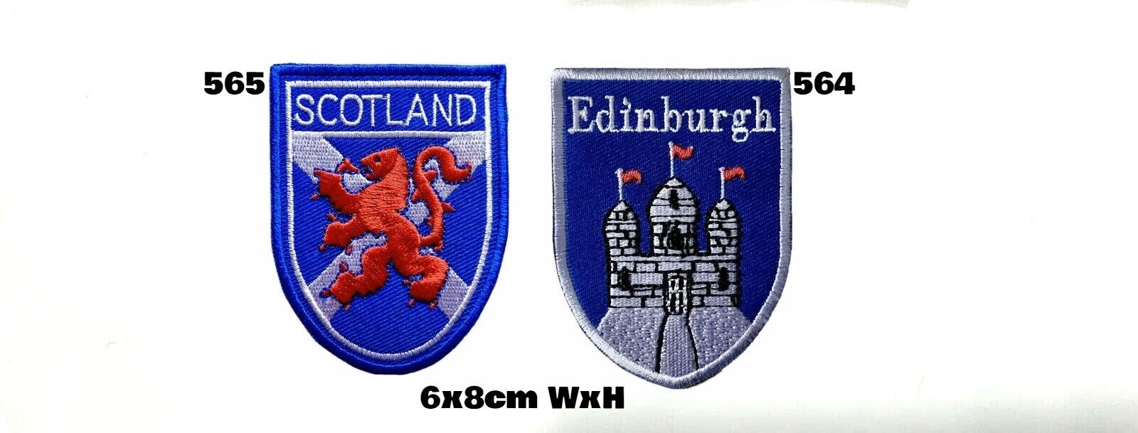 Scotland scottish scot Edinburgh flag Embroidered Iron on Sew on Fabric Patch