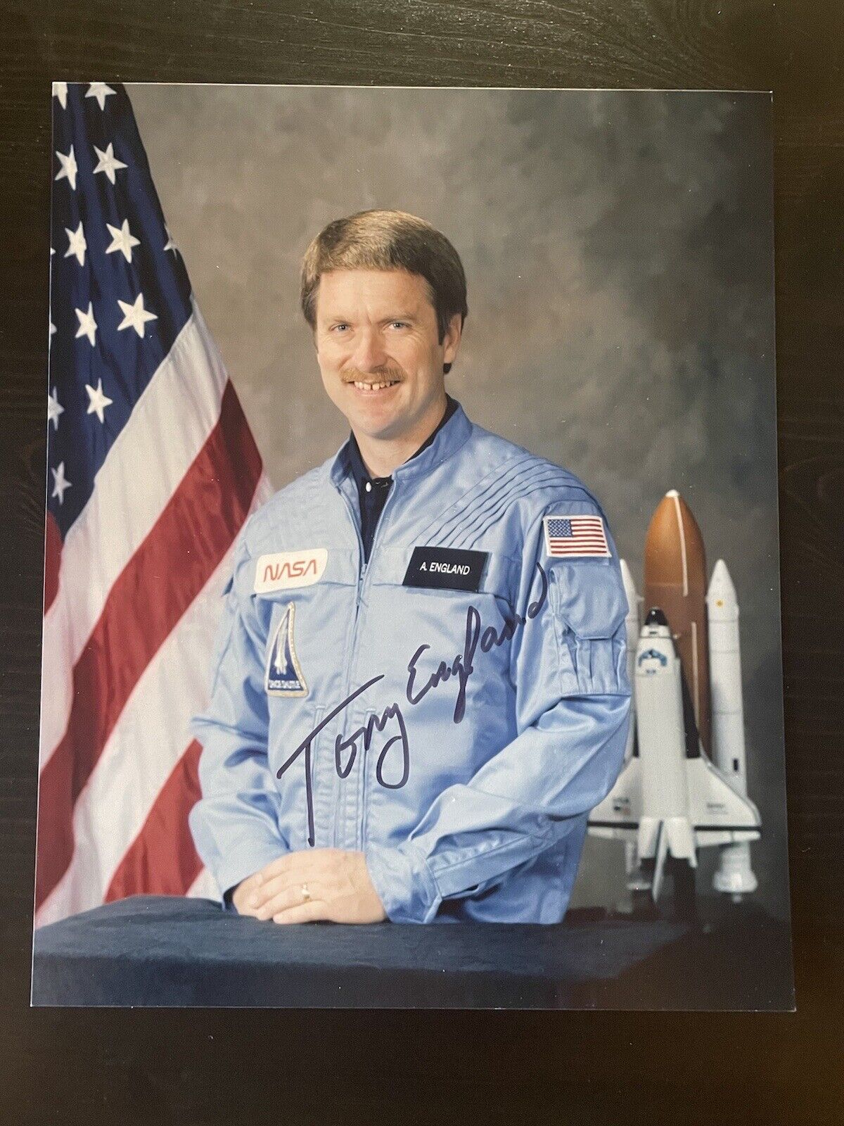 Tony England signed 8x10 Photo NASA Astronaut AUTOGRAPH