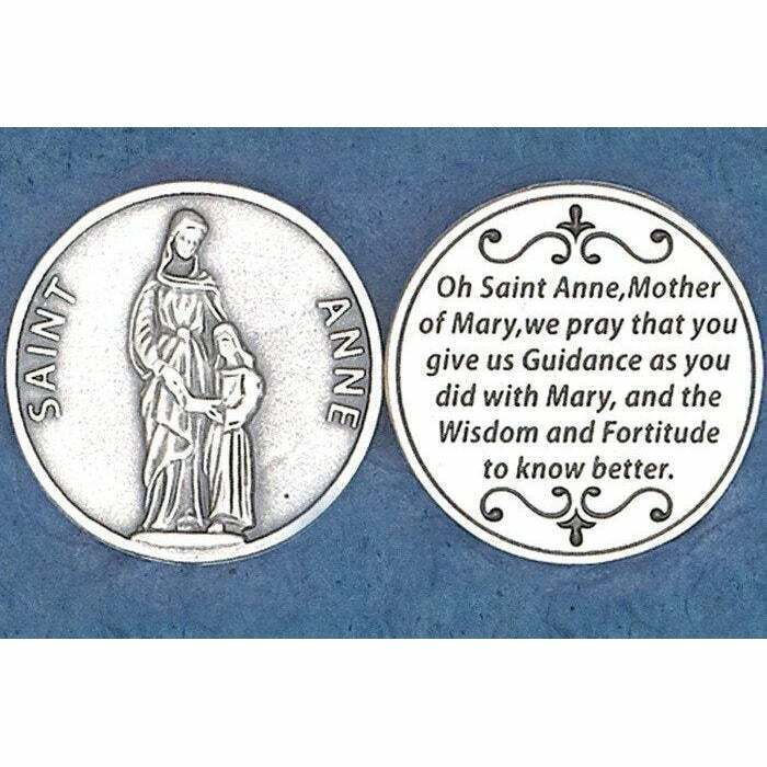 St. Anne - Prayer to Saint Ann - Pocket Coin 
