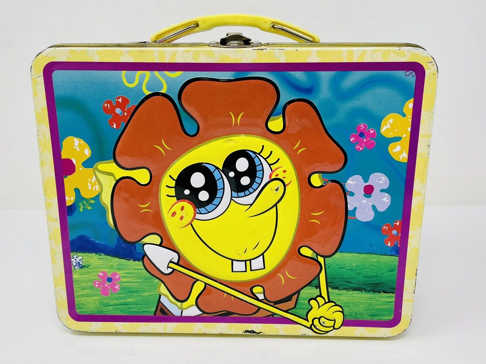 SpongeBob SquarePants and Patrick Tin Box Lunchbox 2007 Nickelodeon EMBOSSED
