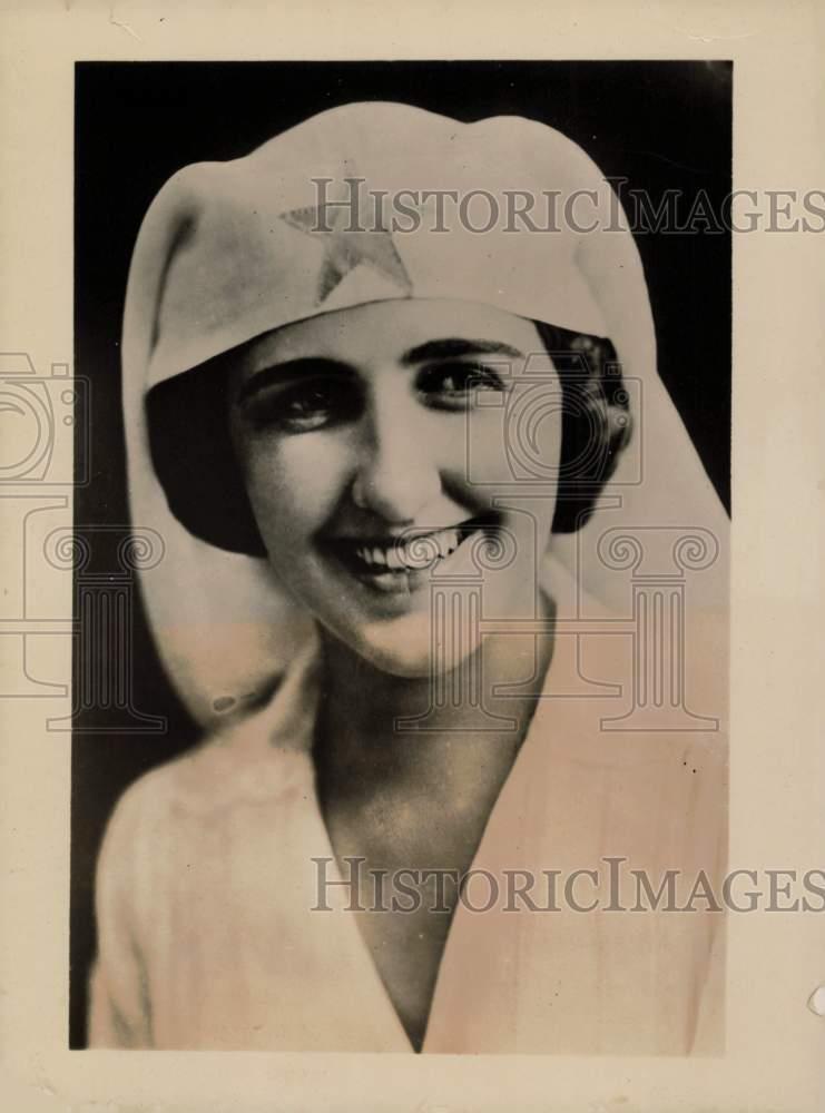 1922 Press Photo Thelma Sines in Possible American Legion Auxiliary Headdress