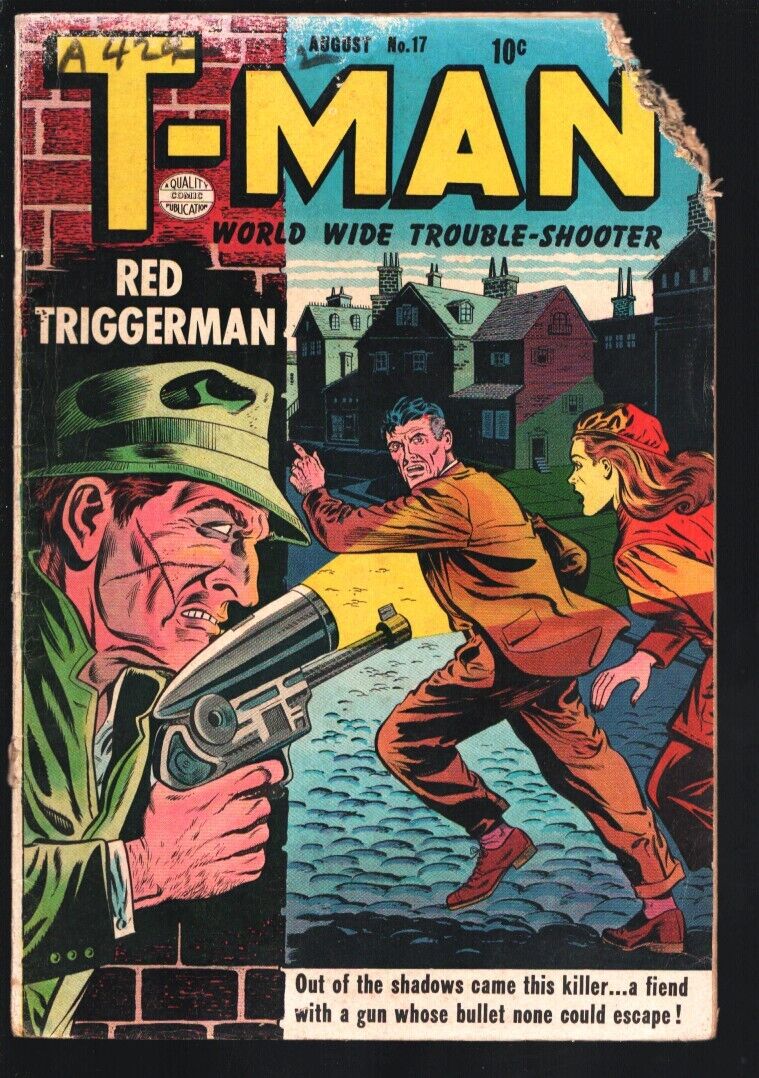 T-man #17  1954 - Quality  -P - Comic Book