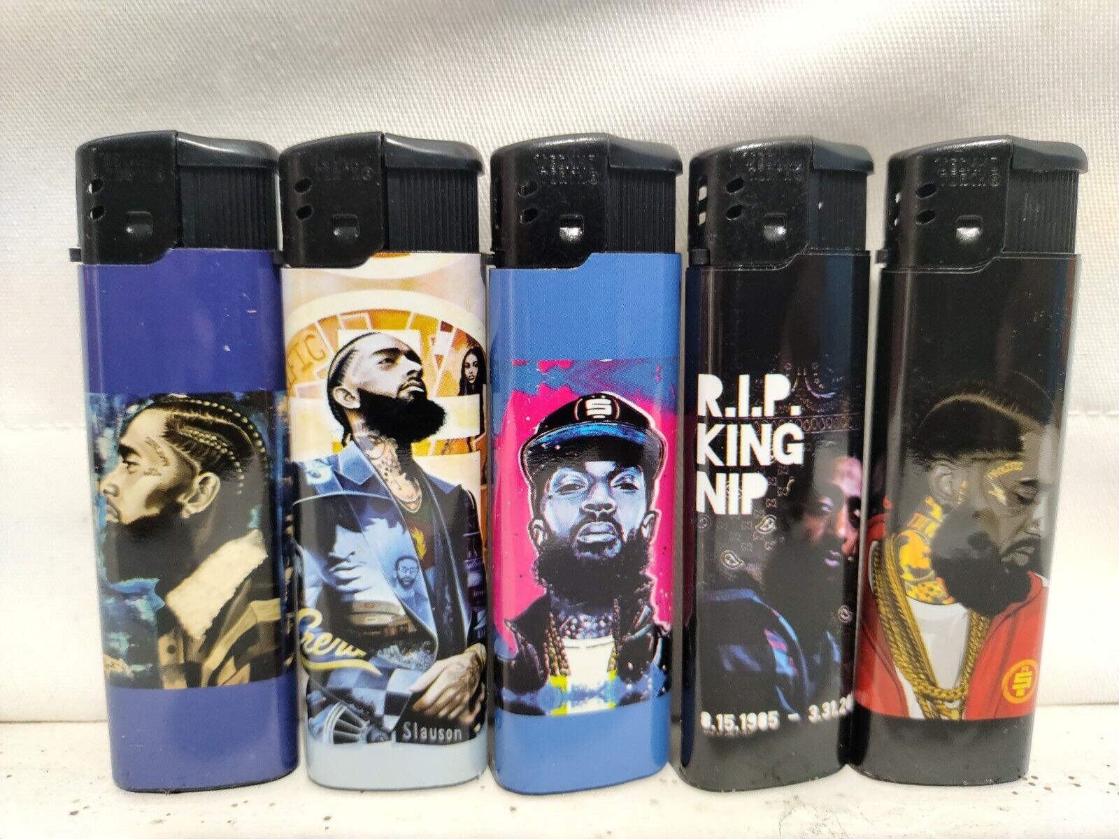 10 Count Electronic ignition Nipsey Hussle Hustle DISPOSABLE Gas Lighters