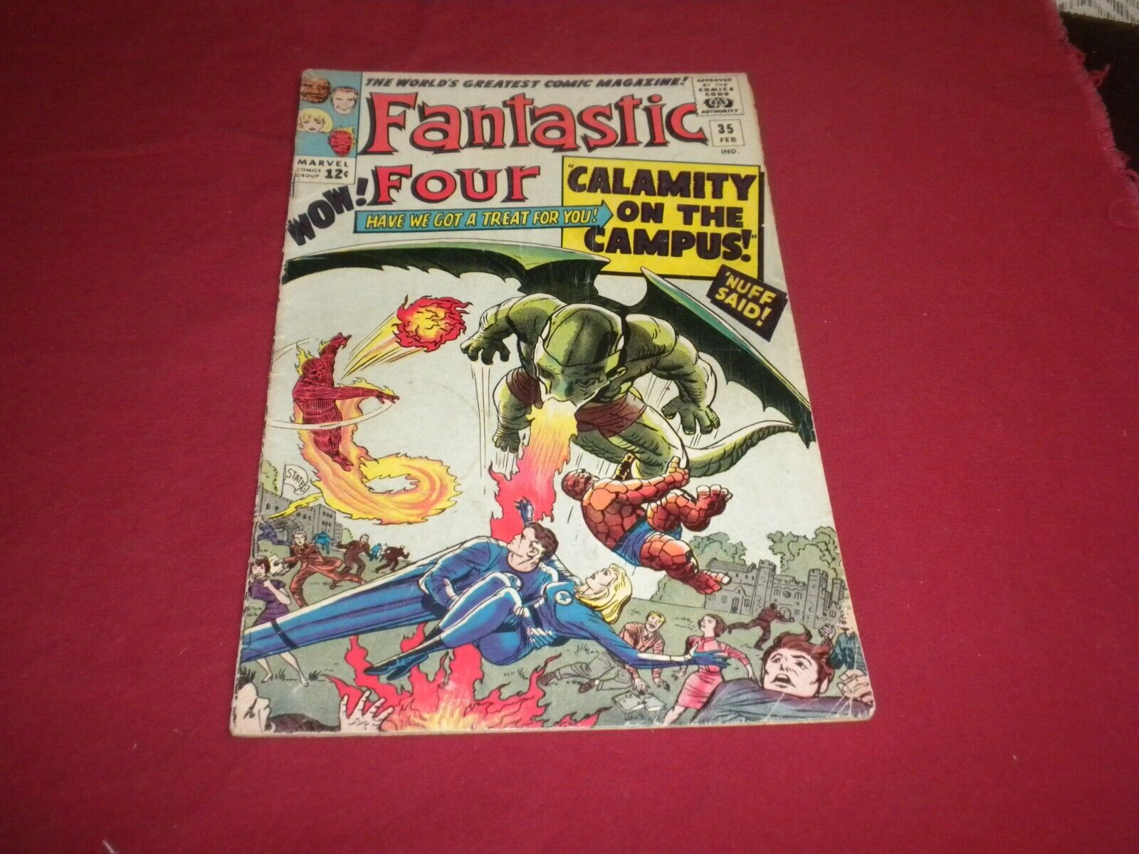BX8 Fantastic Four #35 marvel 1965 comic 4.0 silver age 1ST DRAGON MAN SEE STOR