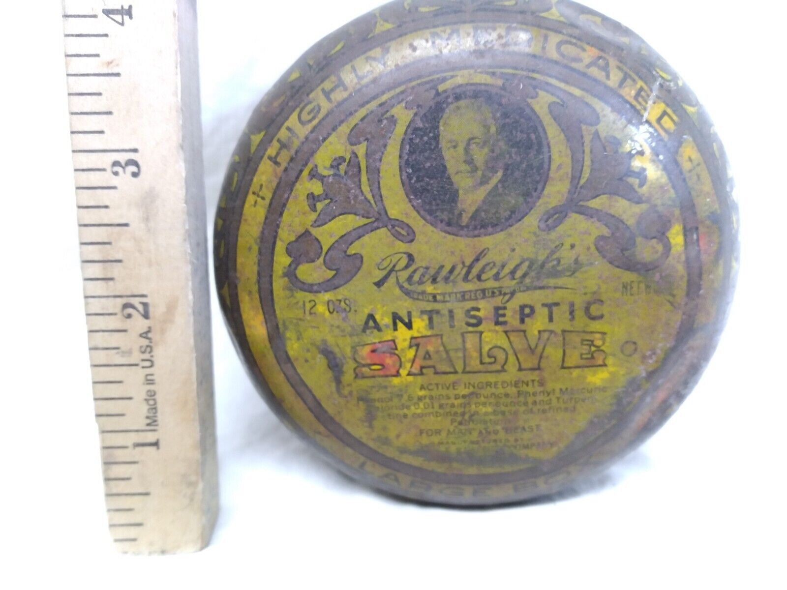 Vintage Rawleigh's Antiseptic Salve 12 oz. size - 4