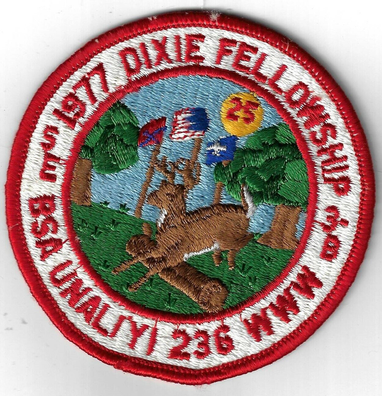 1977 Dixie Fellowship Patch OA Area SE 3B Host Un A Li\'yi 236 Ho Non Wah [PD267]