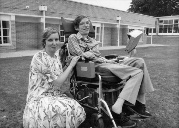 Professor Stephen Hawking of Cambridge University 1981 Old Photo