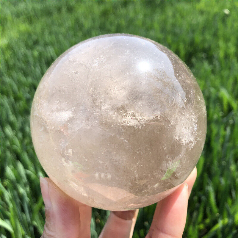 1000g Top Natural Smoky Quartz Sphere Carved Crystal Ball Reiki Healing.XQ2689