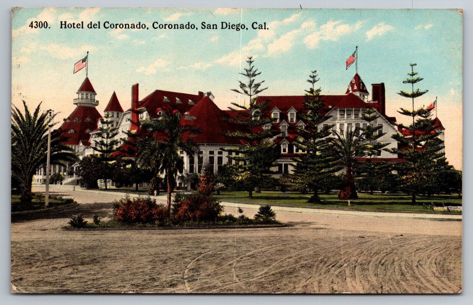 1915 Hotel del Coronado California Postcard. San Diego. 