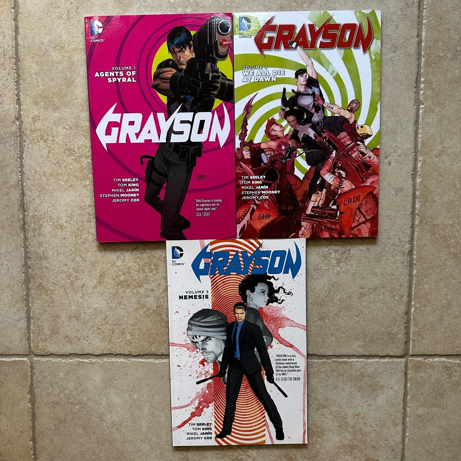 Grayson TPB Lot Vol 1 2 3 DC Comics 2015 Batman Robin Nightwing