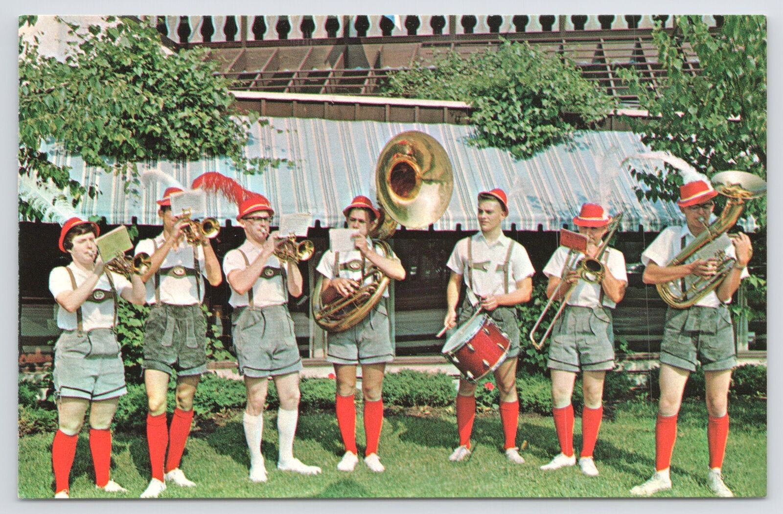 Frankenmuth Michigan~Bavarian Festival~Om-Pah-Oah Band~Main Street~1960s Pc