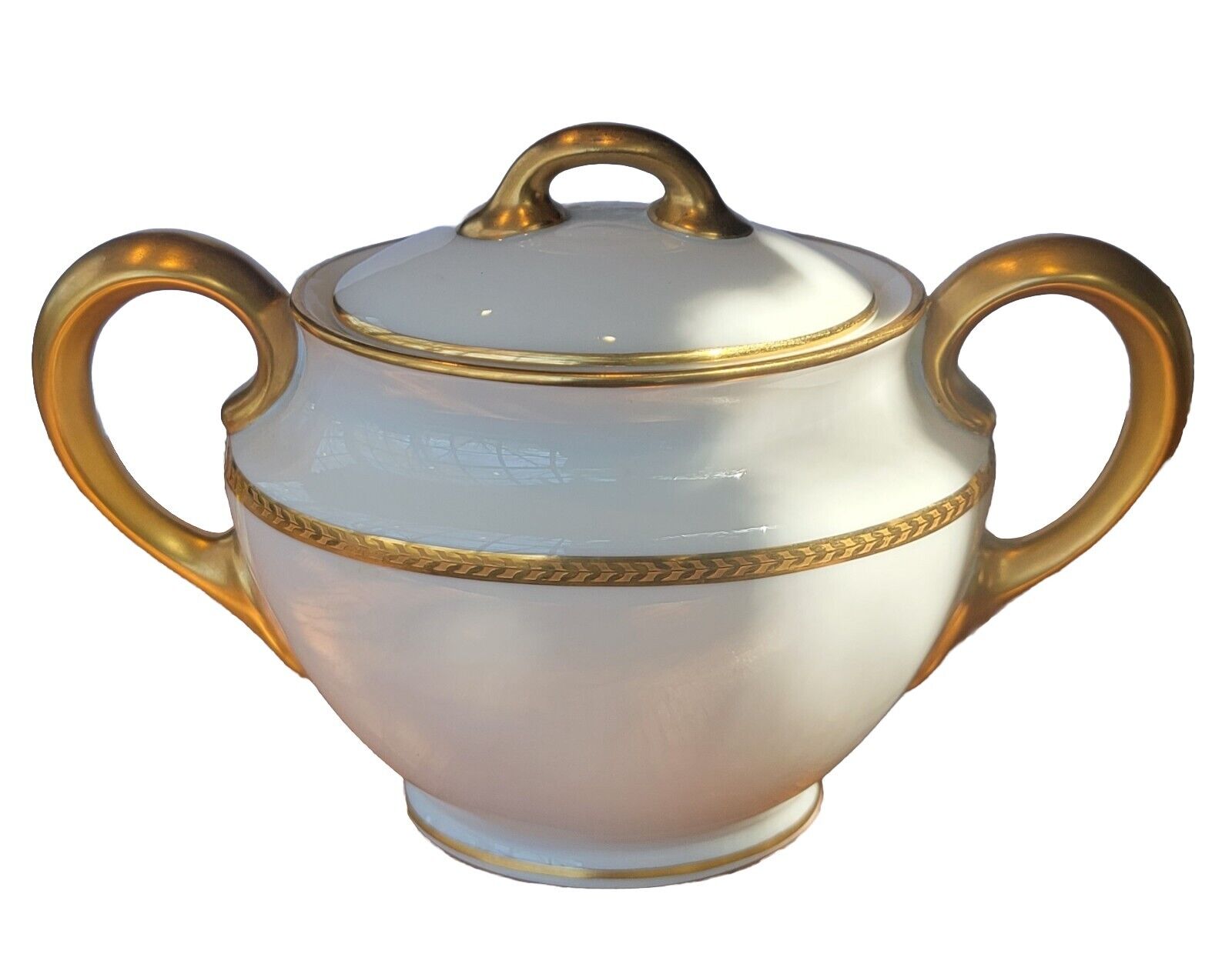 Tiffany Lenox Gold-embellished Sugar Bowl