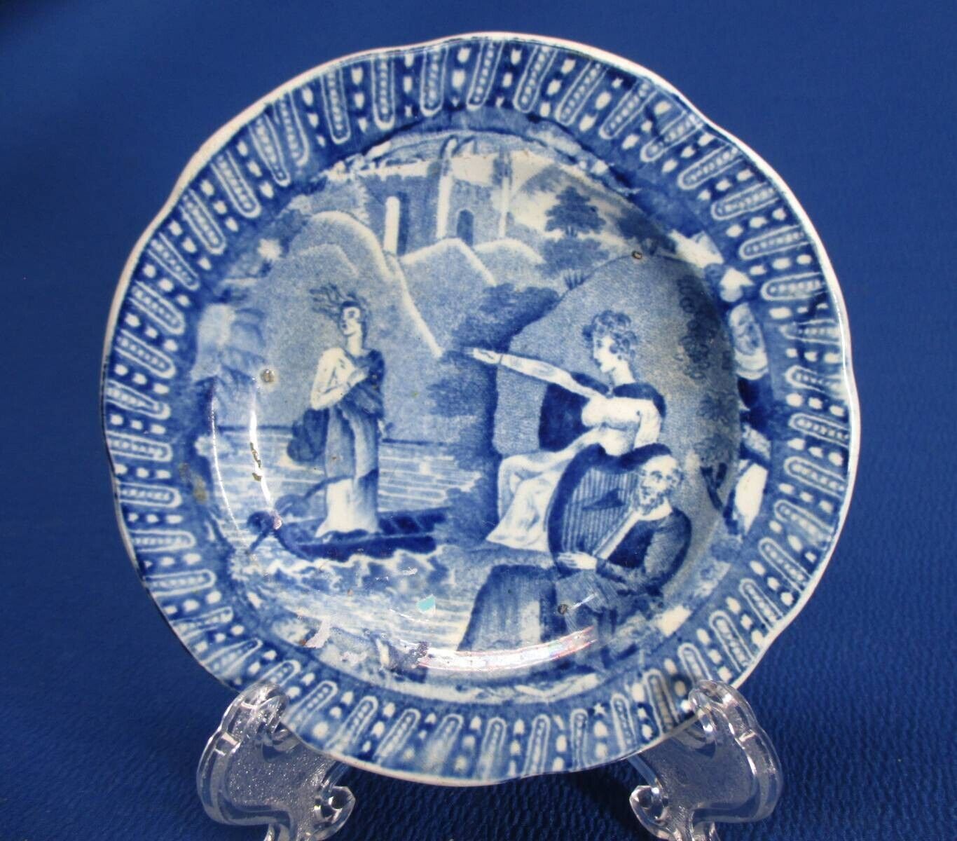 EARLY CA 1830 STAFFORDSHIRE BLUE & WHITE 4