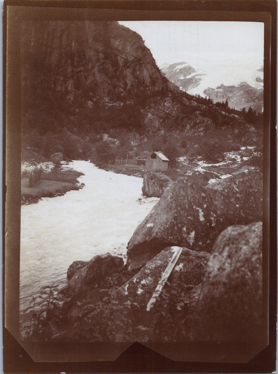 Norway, Buarbreen Glacier, Vintage Print, circa 1900 Vintage Print Print Legend