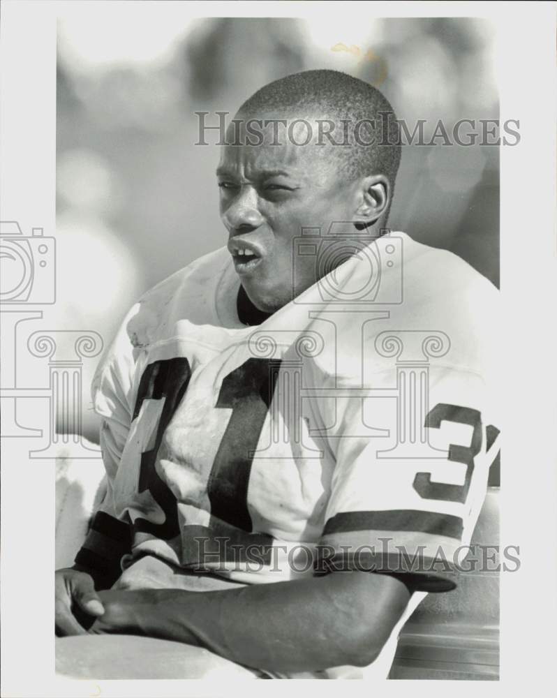 1989 Press Photo Cleveland Browns Football Player Frank Minnifield - afa27002