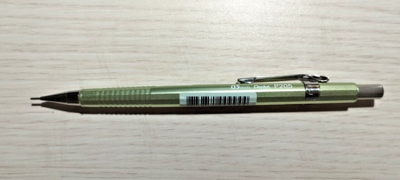 PENTEL Sharp Mechanical Drafting Pencil, 0.5 mm, P205M-KX Light Green Metallic