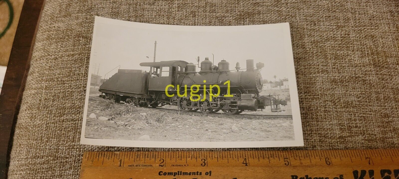 R81 Train Photograph Locomotive Engine RPPC U DE Y 46 3 FT BALDWIN 23739 2/1904