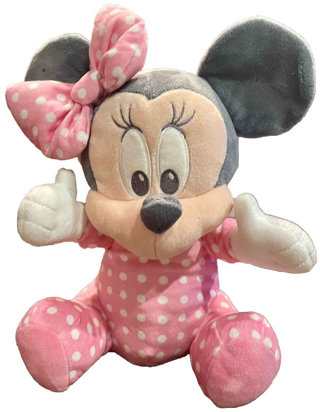 Disney Parks Disney Babies Minnie Mouse Plush Without Swaddle Blanket 11” NWOT