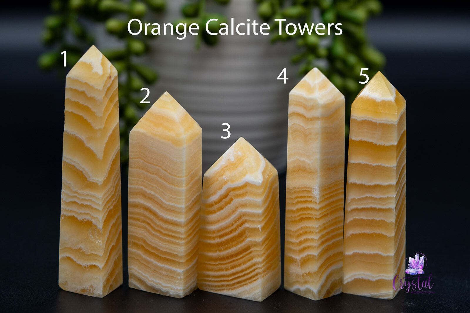Orange Calcite Tower 2.7\