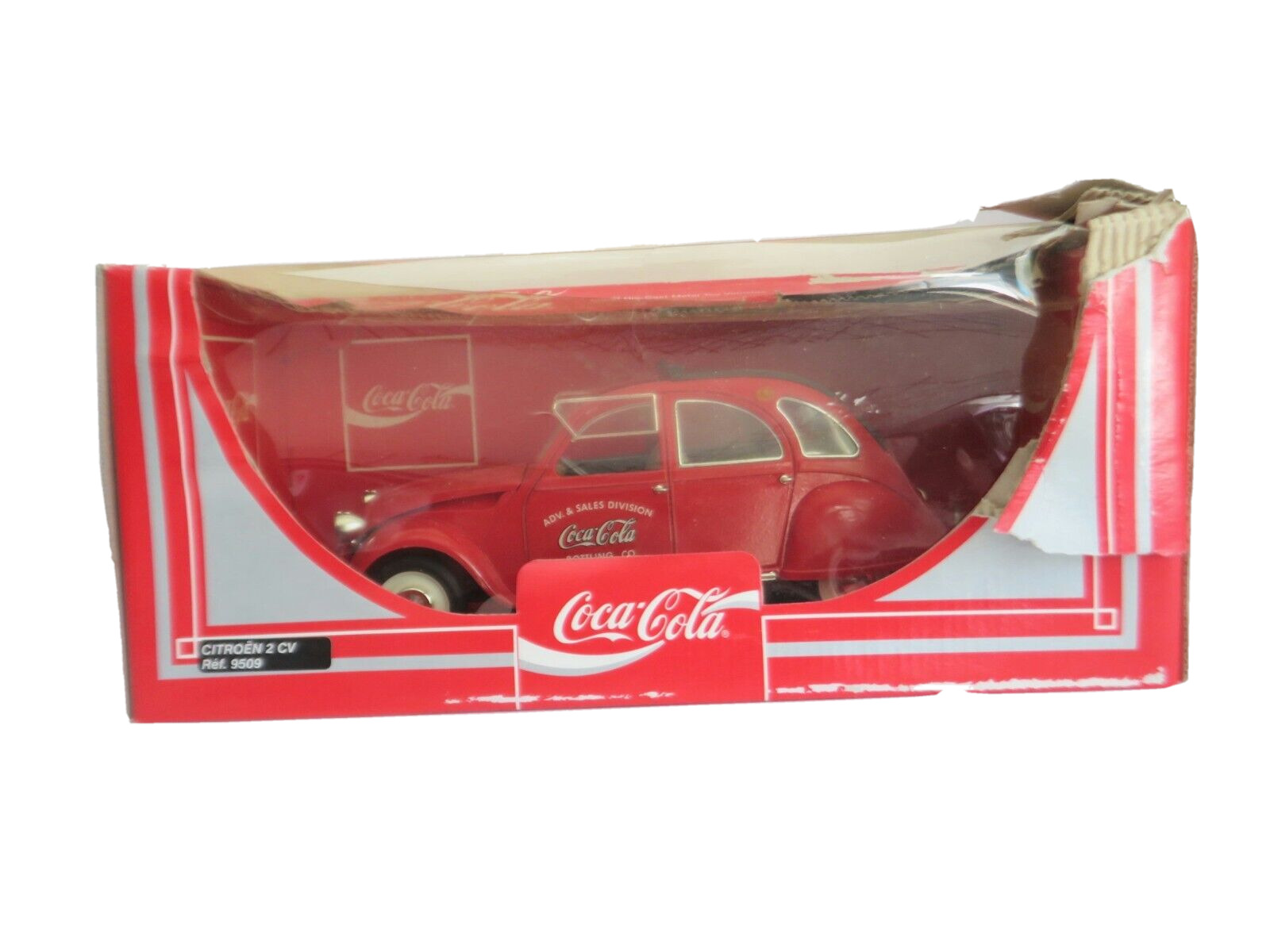 1998 Advertising Coca-Cola Car Citroen 2CV (Ref 9509) Die-Cast Metal Toy Vehicle